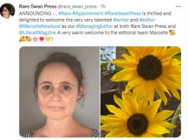 Rare  Swan Press twitter anouncement