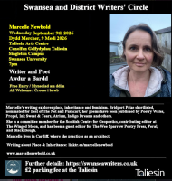 Swansea Writers Circle event details, Wed 09.09.26 7pm Taliesin Centre, Swansea